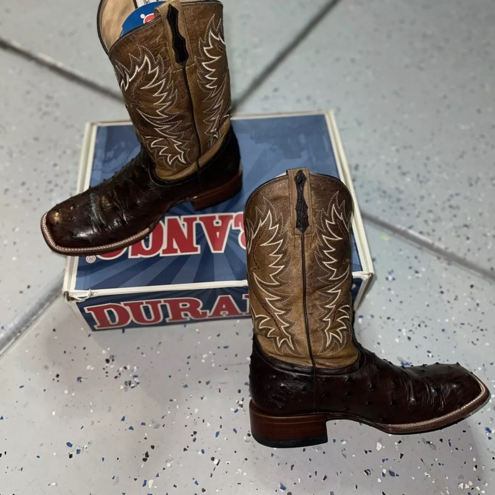 Cody James Tobacco Ostrich Boots